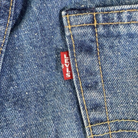 Levis Premium 501 Selvedge Jeans Mens 33x34 Blue Hemp Blend Straight Leg NEW - Picture 7 of 14